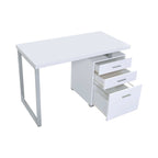 Brennan 47-inch 3-drawer Office Computer Desk White
