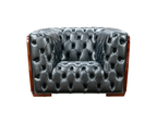 ESF Furniture - 415 4 Piece Living Room Set in Gray - 415GRAY-4SET