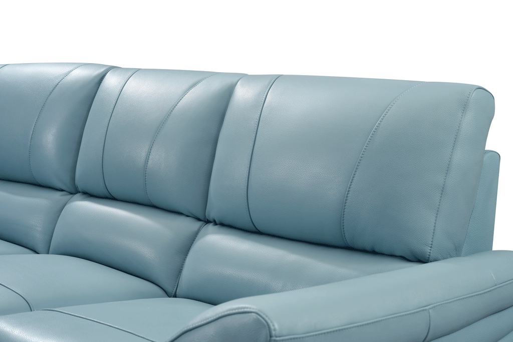 ESF Furniture - 2934 Living Room 3 Piece Living w/Electric Recliner Room Set in Blue - 29343BLUESLC-3SET