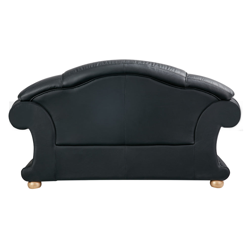 ESF Furniture - Apolo 3 Piece Living Room Set in Black - APOLO3BLACK-3SET