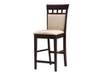 Gabriel Closed Back Counter Chair Cappuccino (Set of 2)