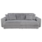 Jacana Corduroy Upholstered Dual Power Chaise Sofa Ivory