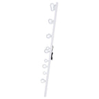 Zayan 32 x 71 Inch Floor Mirror LED Lighting Black Gloss