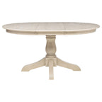Orrison Oval 62-inch Wood Extension Leaf Dining Table Linen