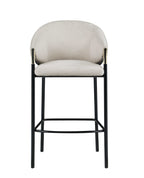 Chadwick Fabric Upholstered Bar Chair Beige (Set of 2)