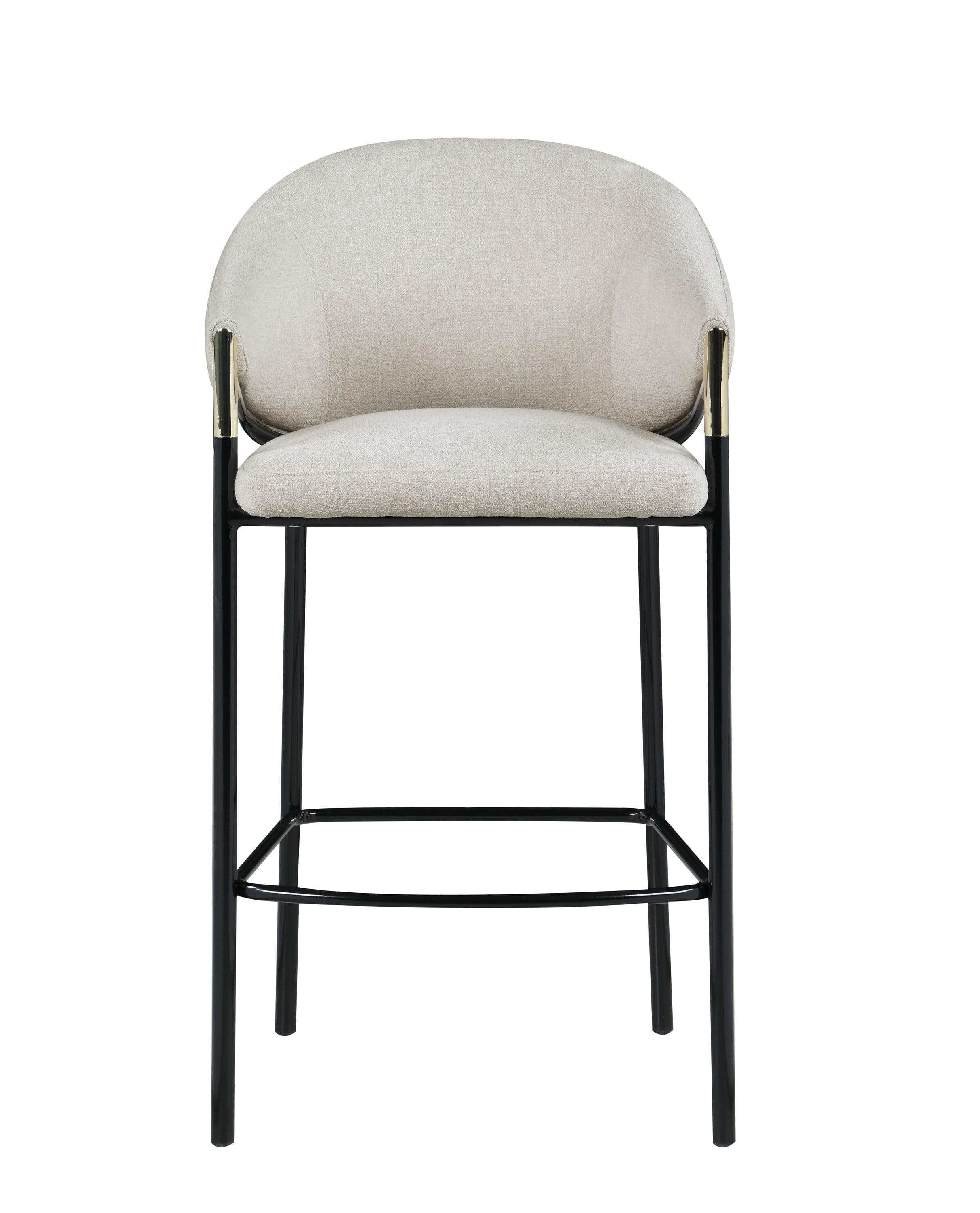 Chadwick Fabric Upholstered Bar Chair Beige (Set of 2)