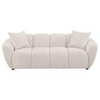 Destino 2-piece Chenille Splayed Arm Sofa Set Greige