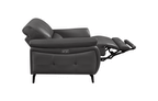 ESF Furniture - 2934 Living Room 3 Piece Living w/Electric Recliner Room Set in Dark Gray - 29343DARKGREYSLC-3SET