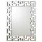 Aliza Silver Frameless Wall Mirror