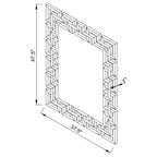 Aliza Silver Frameless Wall Mirror