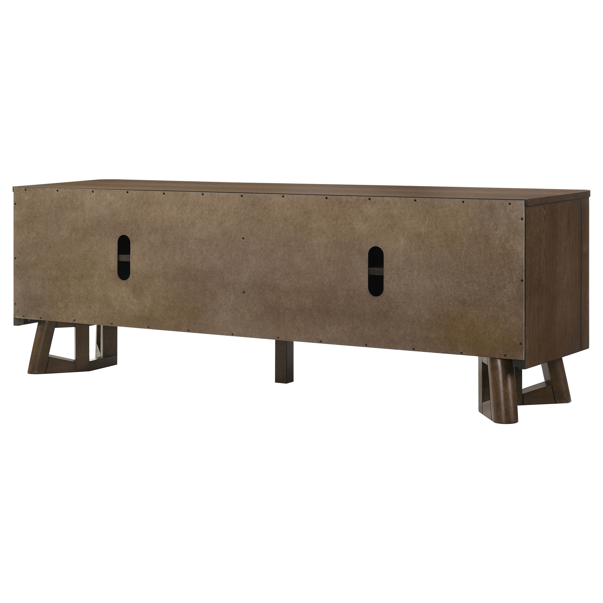Trotter 71-inch 4-Door Wood TV Stand Media Console Brown