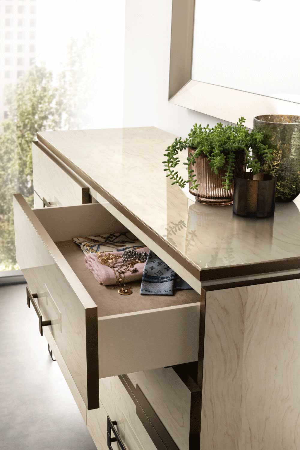 ESF Furniture - Poesia Single Dresser - POESIASINGLEDRESSER