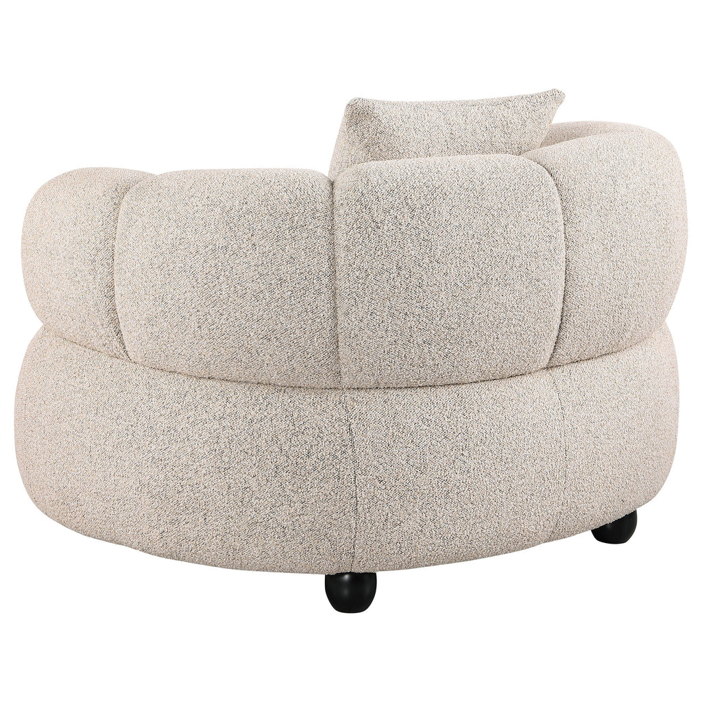Whitney Contemporary Channel Tufted Woven Fabric Upholstered Sofa