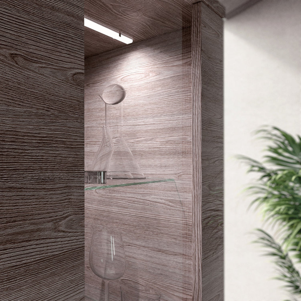 ESF Furniture - Viola 2 Door China in Purple Elm - VIOLA2DOOR