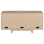 Kailani 4-door Cane Sideboard Buffet Cabinet Beige Oak