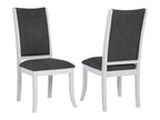 Judd Upholstered Dining Side Chair Pearl White (Set of 2)