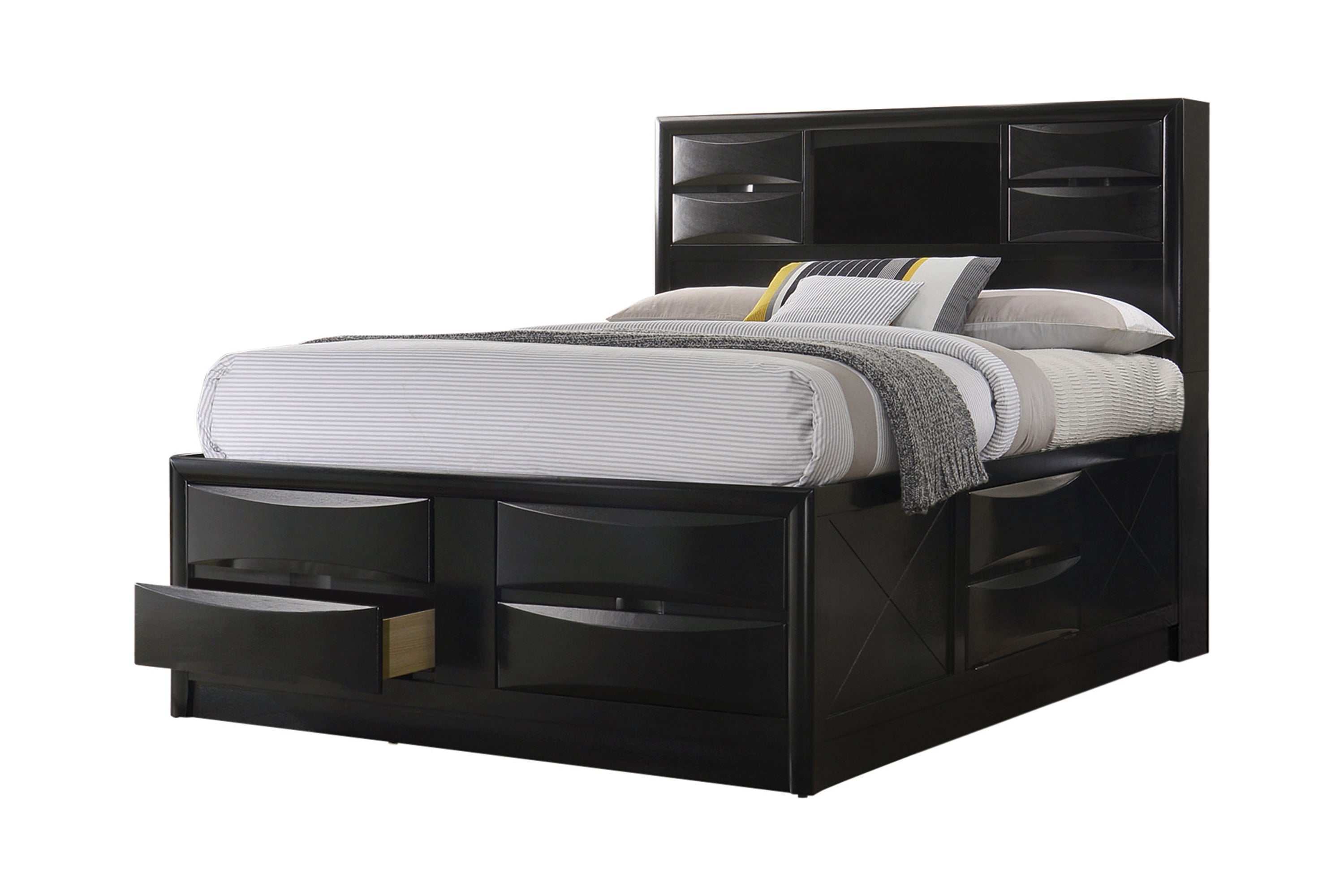Briana 4-piece Eastern King Bedroom Set Black
