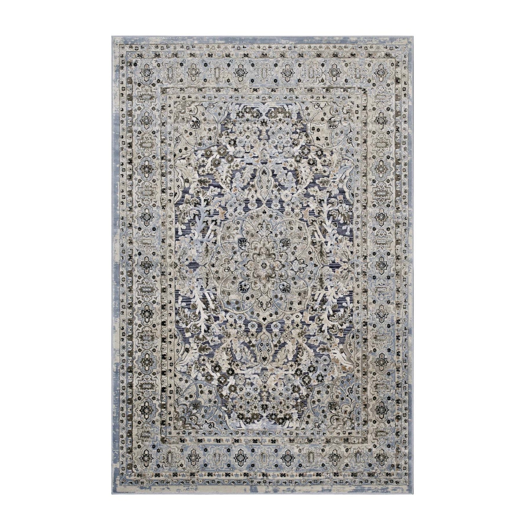 Elqenna Ornate Vintage Floral Turkish Area Rug