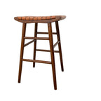 Maya 30" Genuine Leather Stool In Tan
