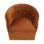 Walden Swivel Chair - Burnt Orange Velvet