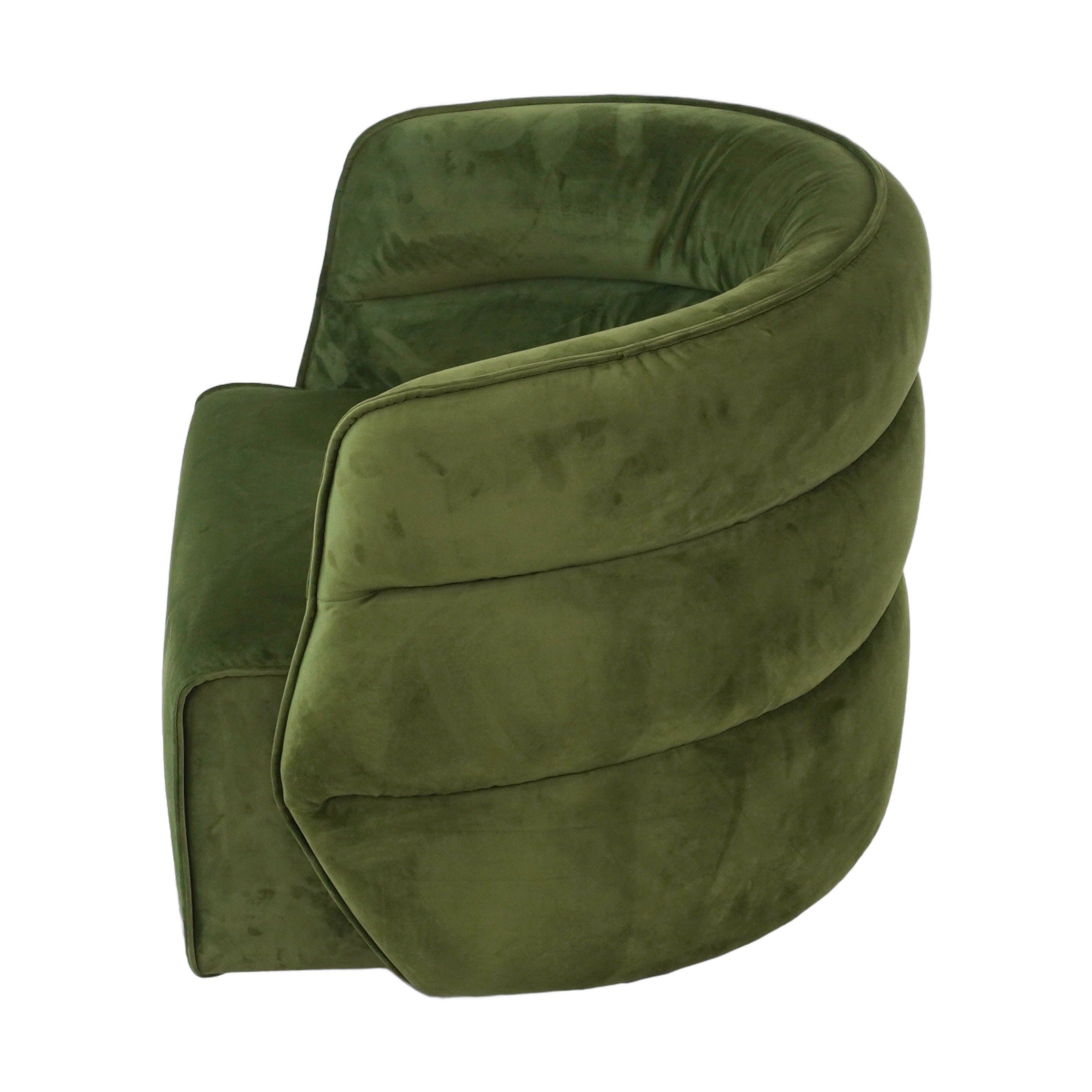 Walden Swivel Chair - Green Velvet