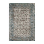 Dilys Distressed Vintage Floral Lattice Area Rug