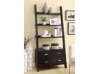 Colella 72-inch 5-shelf Storage Ladder Bookshelf Cappuccino