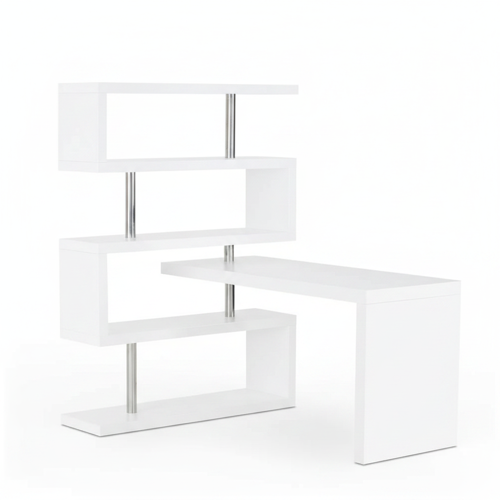 KD02 Modern Office Desk in White | J&M Furniture