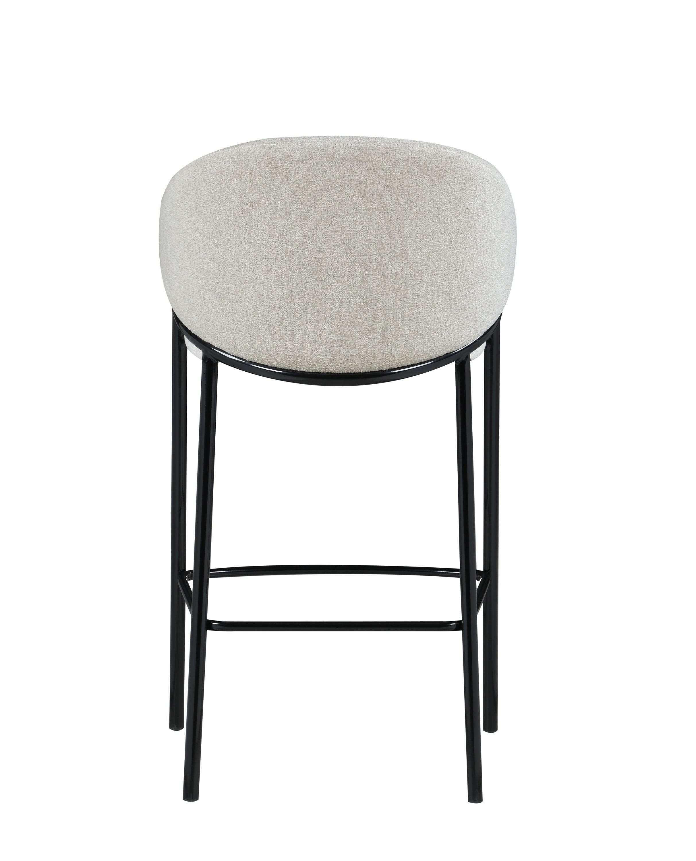 Chadwick Fabric Upholstered Bar Chair Beige (Set of 2)