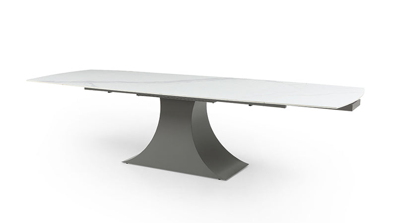 ESF Furniture - 9437 - 9 Piece Dining Table Set in Light Grey - 9437TABLE-1218CHAIRGREY-9SET