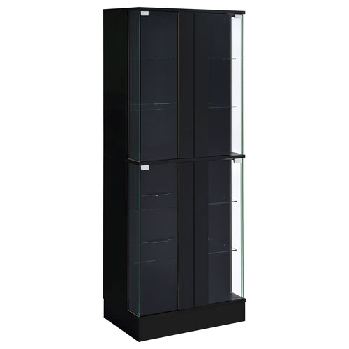 Cabra Black High Gloss Curio Cabinet