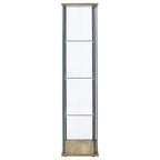 Bellatrix 3-shelf Clear Glass Curio Cabinet Mango
