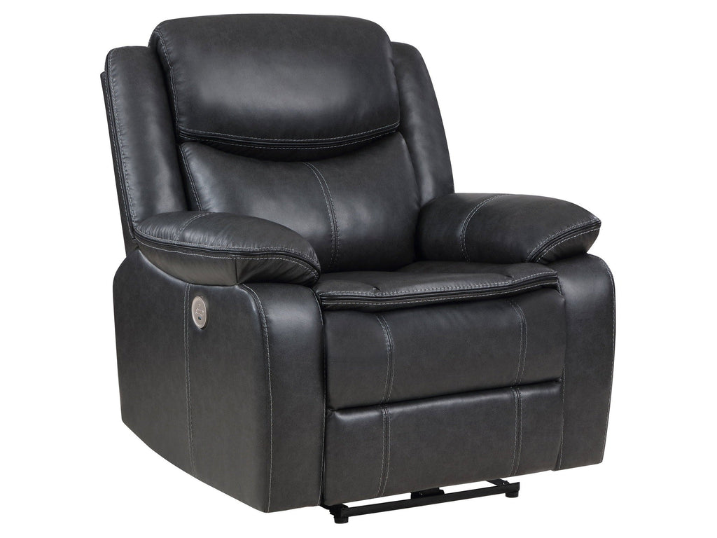 Sycamore Upholstered Power Recliner Chair Dark Brown