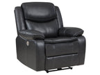 Sycamore Upholstered Power Recliner Chair Dark Brown