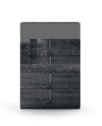 ESF Furniture - Onyx 6 Piece Queen Size Bedroom Set in Metallic Matte - ONYXQS-6SET