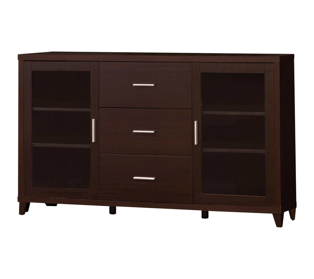 Lewes 2-door Engineered Wood 60-inch TV Stand Cappuccino