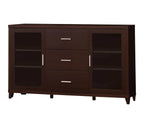 Lewes 2-door Engineered Wood 60-inch TV Stand Cappuccino