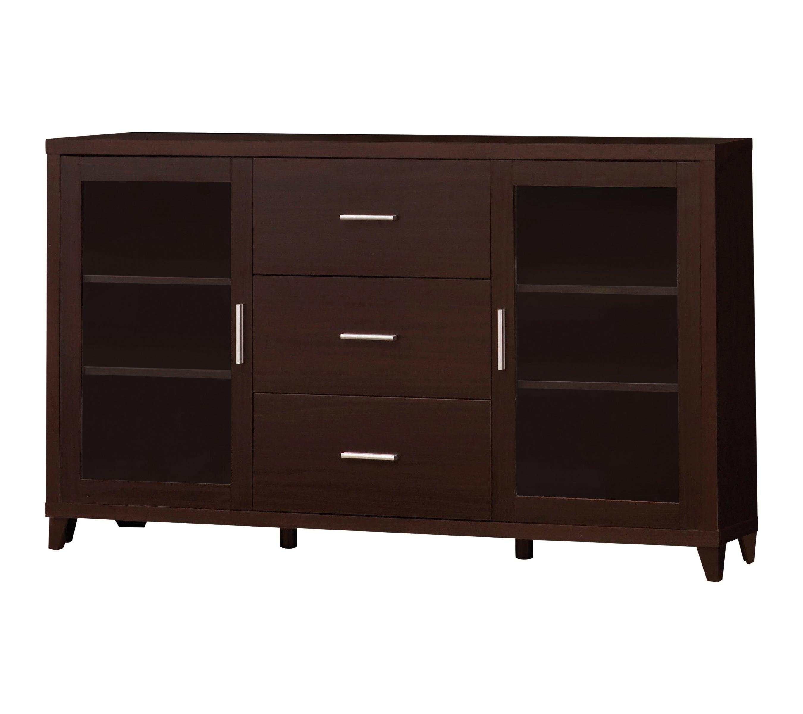 Lewes 2-door Engineered Wood 60-inch TV Stand Cappuccino