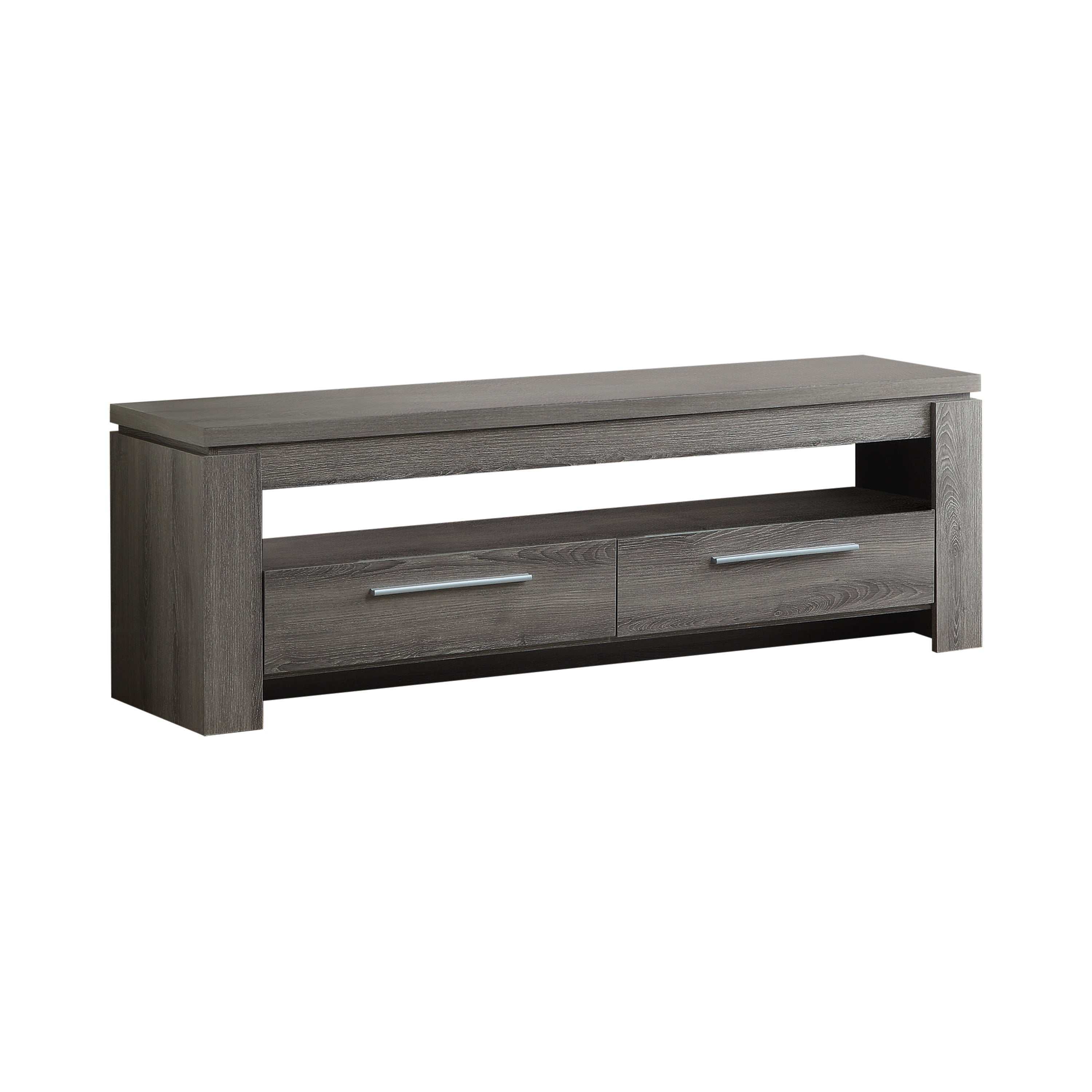 Elkton 2-drawer Engineered Wood 59-inch TV Stand Weathered Grey