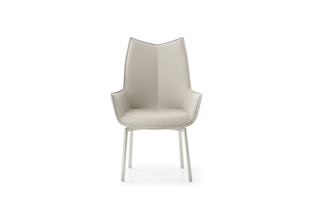 ESF Furniture - 9436 - 5 Piece Dining Table Set in Light Grey - 9436TABLE-1218CHAIRGREY-5SET