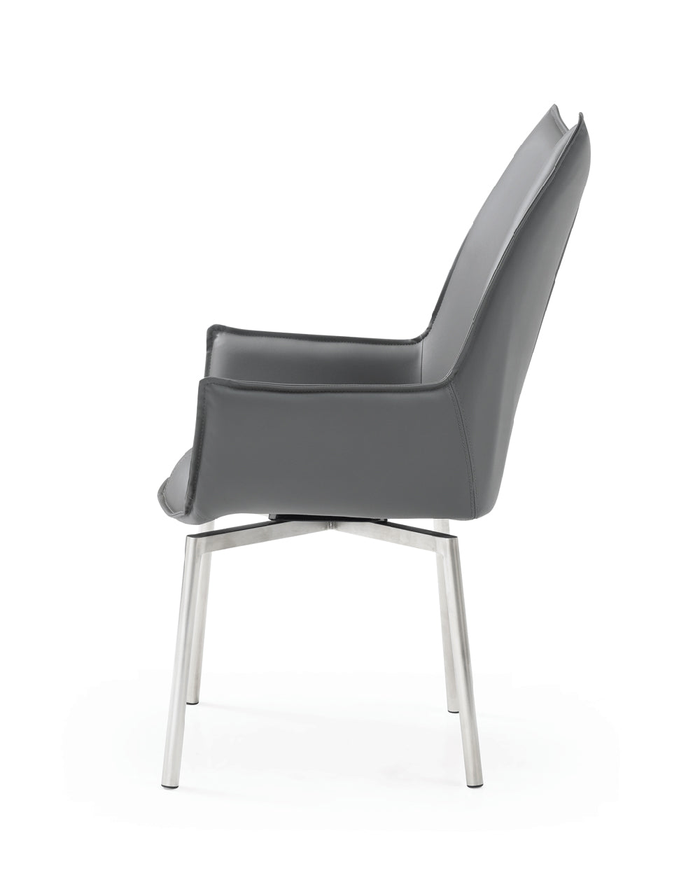 ESF Furniture - 9437 - 5 Piece Dining Table Set in Light Grey - 9437TABLE-1218CHAIRDARKGREY-5SET