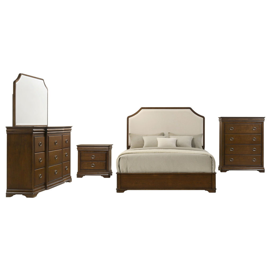 Garland 4-piece Eastern King Bedroom Set Brown Cherry