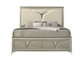 Galaxy Home Samantha King Bed in Silver