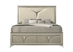 Galaxy Home Samantha Queen Bed in Silver