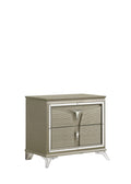 Galaxy Home Samantha Nightstand Silver