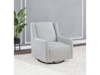 Serra Boucle Upholstered Swivel Glider Dove Grey