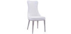 ESF Furniture - 992 Dining Table 5 Piece Dining Room Set in White - 992DININGTABLE-5SET