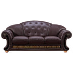 ESF Furniture - Apolo 3 Piece Living Room Set in Brown - APOLO3BROWN