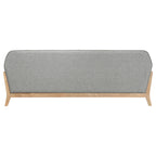 Vaughn 2-piece Fabric Upholstered Flared Arm Sofa Set Grey