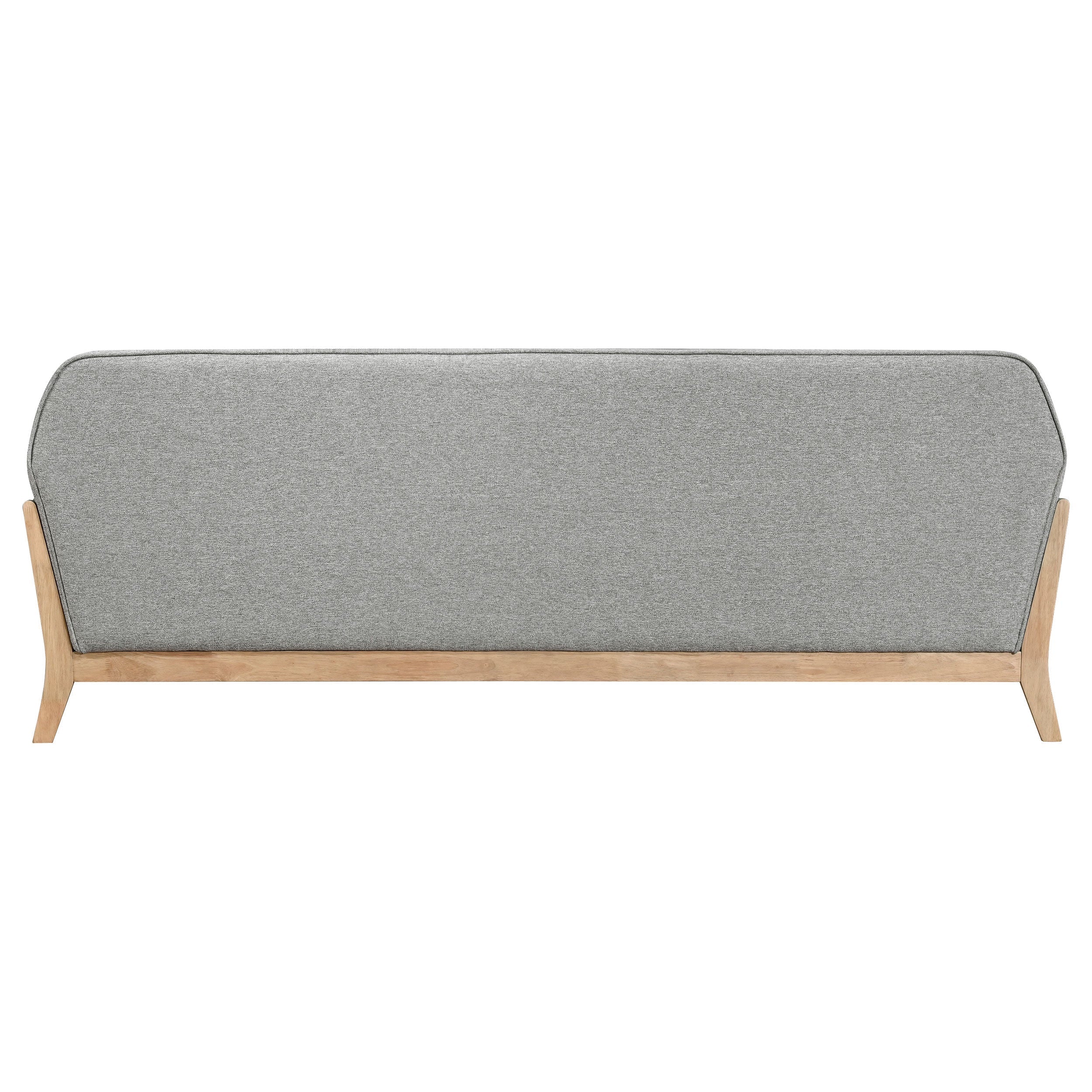 Vaughn 2-piece Fabric Upholstered Flared Arm Sofa Set Grey